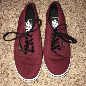 Maroon vans